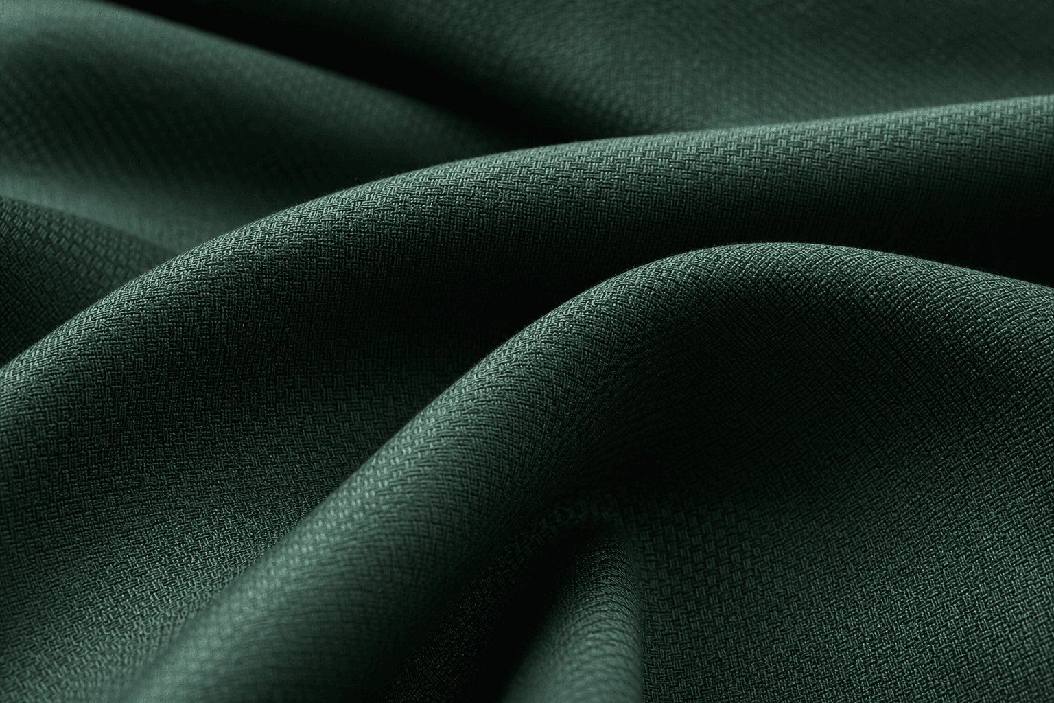 Green dobby shirting fabric