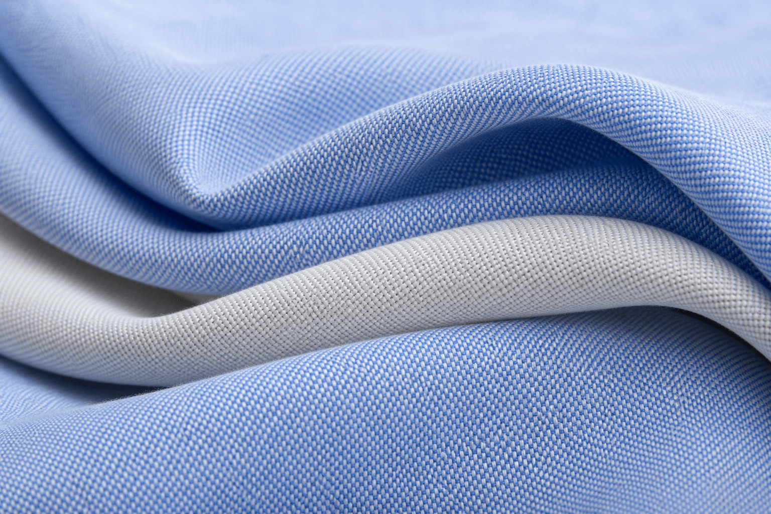Premium blue shirting fabric